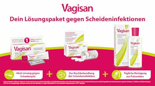 Vagisan Myko Kombi 500mg Vaginalzäpfchen + 10mg/g Creme Clotrimazol  Vagisan
