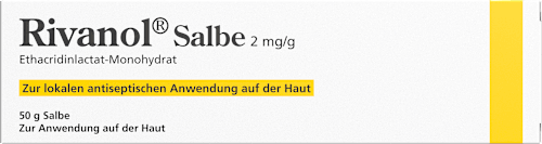 Rivanol Salbe 2 mg/g, Wirkstoff: Ethacridinlactat-Monohydrat Rivanol
