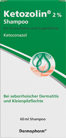 Ketozolin 2%, Shampoo, Wirkstoff: Ketoconazol Ketozolin