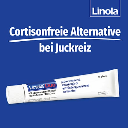 Linola Duo 0,30g Levomenol und 20.000 I.E. Heparin Natrium Creme Linola