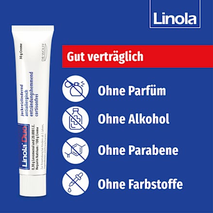Linola Duo 0,30g Levomenol und 20.000 I.E. Heparin Natrium Creme  Linola