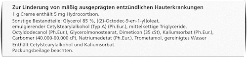 Hydrocutan Creme 0,5%, Wirkstoff: Hydrocortison Hydrocutan