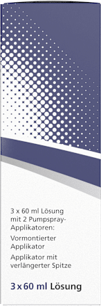 Minoxicutan Männer, Wirkstoff: Minoxidil 50 mg/ml Spray 3 x 60 ml  Minoxicutan