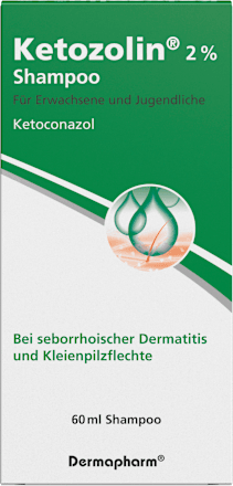 Ketozolin 2%, Shampoo, Wirkstoff: Ketoconazol Ketozolin