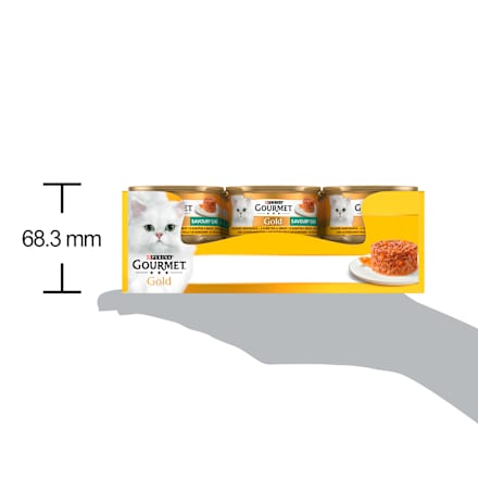 Gold Savoury Cake konzerva pro kočky kuře PURINA GOURMET