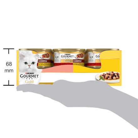 Gold konzerva pro kočky losos, kuře  PURINA GOURMET