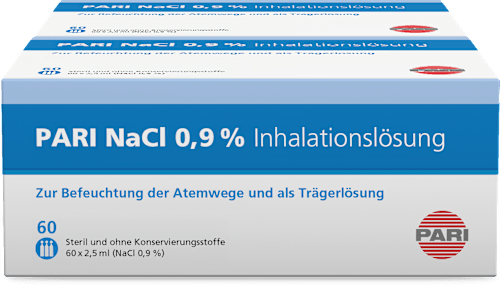 PARI NaCL 0,9 % Inhalationslösung (2x60x2,5 ml) PARI
