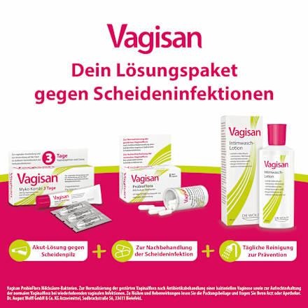 Vagisan Myko Kombi 200mg Vaginalzäpfchen + 20mg/g Creme Clotrimazol Vagisan