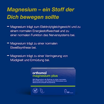 Orthomol Magnesium Plus Kapseln 60 St orthomol