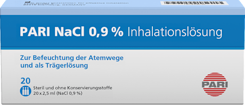 PARI NaCL 0,9 % Inhalationslösung (20x2,5 ml) PARI