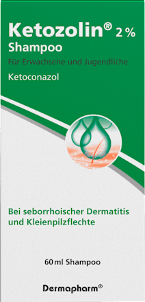 Ketozolin 2%, Shampoo, Wirkstoff: Ketoconazol Ketozolin