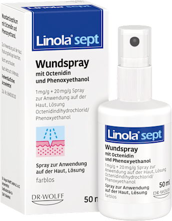 Linola sept Wundspray 1mg/g + 20mg/g Linola