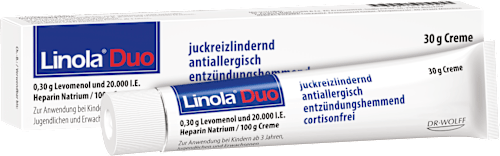 Linola Duo 0,30g Levomenol und 20.000 I.E. Heparin Natrium Creme  Linola
