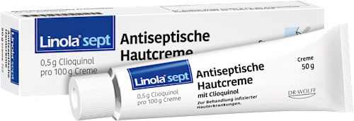 Linola sept Antiseptische Hautcreme mit 0,5g Clioquinol Linola