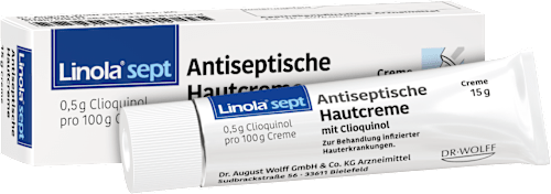 Linola sept Antiseptische Hautcreme mit 0,5g Clioquinol Linola