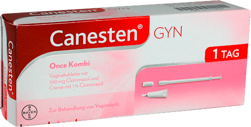 Canesten GYN Once Kombi Vaginaltabletten 500mg Clotrimazol und Creme mit 1% Clotrimazol Canesten