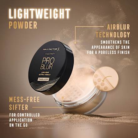 Facefinity puder u prahu Pro Blur – 001 Translucent MAX FACTOR