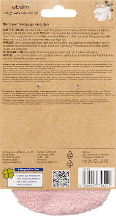 Guanto detergente viso in microfibra assort. ebelin