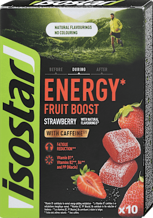 Energijski bonboni Energy Fruit Boost Strawberry isostar