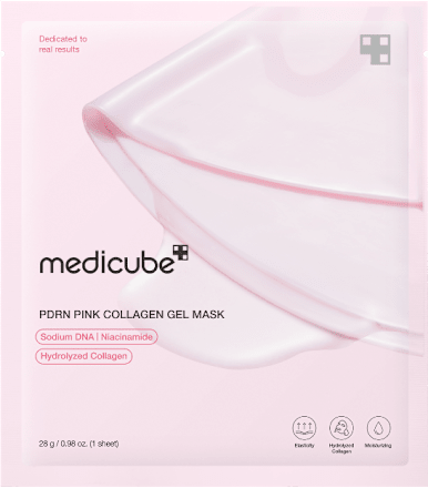 Maska za obraz v obliki krpice PDRN Pink Collagen medicube