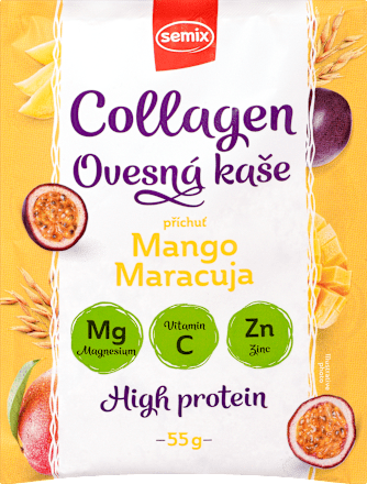 Collagen ovesná kaše s příchutí mango a maracuja Semix