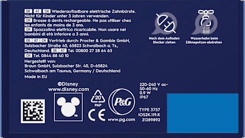 Elektrische Zahnbürste Kinder iO Stitch mit Reiseetui Oral-B