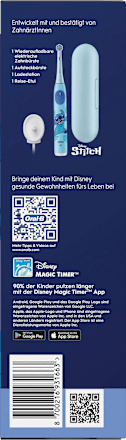 Elektrische Zahnbürste Kinder iO Stitch mit Reiseetui Oral-B