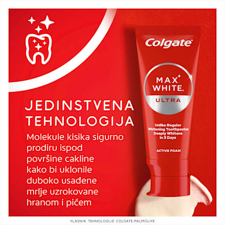 Max White Ultra pasta za zube Active Foam Colgate