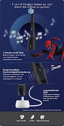Elektrische Zahnbürste iO Kinder Spiderman mit Reiseetui Oral-B