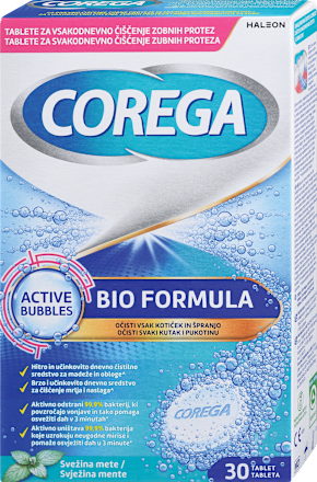 Bio Formula tablete za čiščenje zobnih protez COREGA