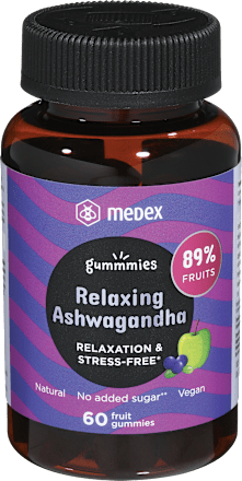 Funkcionalni sadni bonboni Relaxing Ashwagandha Medex
