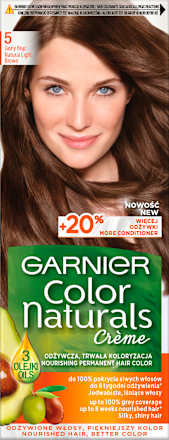 Odżywcza farba do włosów 5 Jasny brąz GARNIER Color naturals