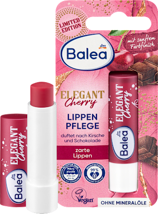 Ajakápoló Elegant Cherry, cseresznye és csokoládé illattal Balea
