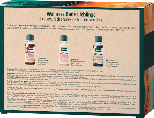 Geschenkset Wellness Bade Lieblinge 3tlg Kneipp