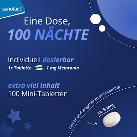 Melatonin Direkt Mini Tabletten 100 St sanotact