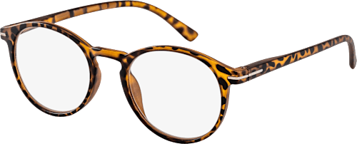 Okuliare na čítanie, dioptria +3,00 - okrúhle leopardie Visiomax