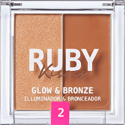 Duo paletă iluminatoare Medium RUBY Kisses