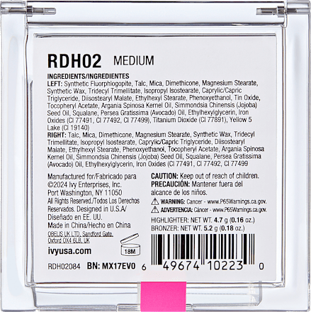 Duo paletă iluminatoare Medium RUBY Kisses