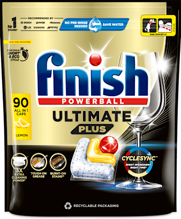 Kapsuly do umývačky riadu Ultimate Plus Intensive Clean & Shine Lemon Finish