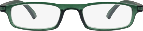 Naočale za čitanje - zelena transparentna, dioptrija +2,50 visiomax