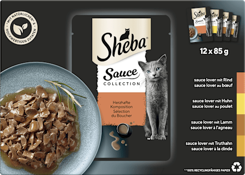 Nassfutter Katze Souce Collection Herzhafte Komposition Sheba