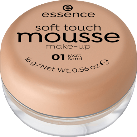 Foundation Soft Touch Mousse 01 Matt Sand essence