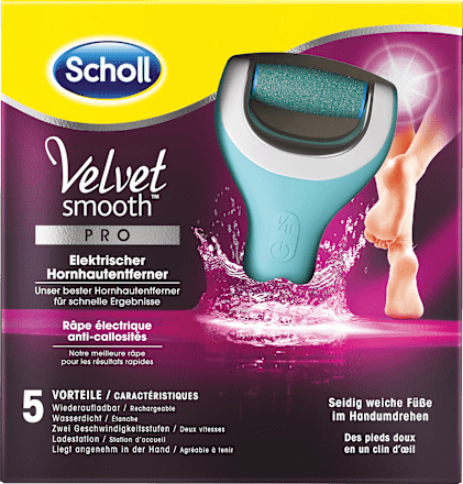 Hornhaut-Entferner elektrisch, Velvet Smooth Pro Scholl
