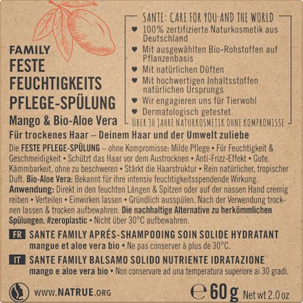 Family Feste Feuchtigkeits Pflege-Spülung Santé naturally.