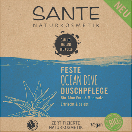 Festes Duschgel Ocean Dive Bio-Aloe Vera & Meersalz Santé