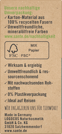 Festes Duschgel Ocean Dive Bio-Aloe Vera & Meersalz Santé naturally.