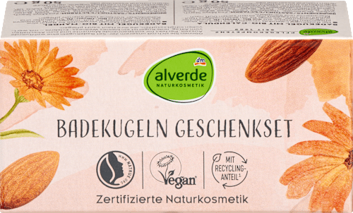 Geschenkset "Meine Auszeit" Badekugeln 2tlg alverde NATURKOSMETIK