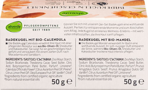 Geschenkset "Meine Auszeit" Badekugeln 2tlg alverde NATURKOSMETIK