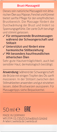 Pflegeöl Mama Brustmassage  WELEDA