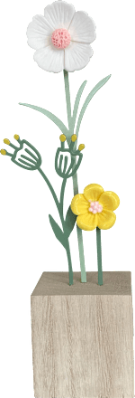 Metallblumen mit Kunststoffblüten Dekorieren & Einrichten